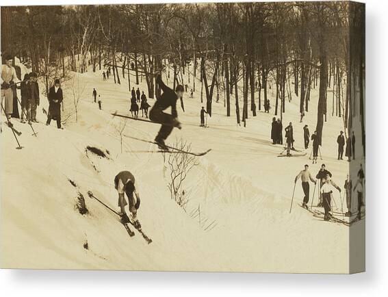 Skiing I Canvas Art Print by Wild Apple Portfolio