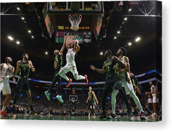 Donovan Mitchell #19 Canvas Art Print by Jesse D. Garrabrant