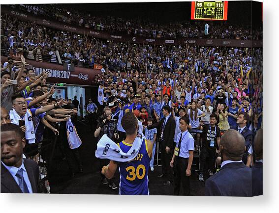 Stephen Curry #25 Canvas Art Print by Noah Graham