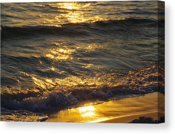 Sun and Waves #5 Canvas Art Print by Murray Croft