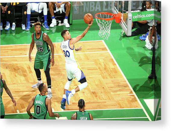 Stephen Curry #8 Canvas Art Print by Nathaniel S. Butler