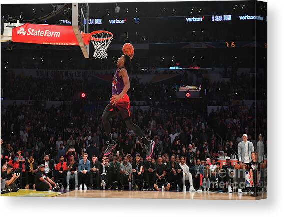 Donovan Mitchell #9 Canvas Art Print by Jesse D. Garrabrant