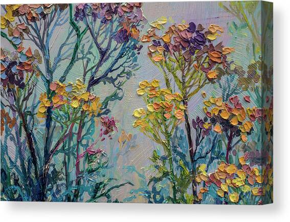 a little more and I'll go catch larks fragment 2 Canvas Art Print by Anastasia Trusova