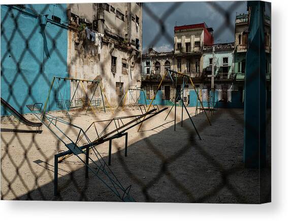Cuba Playground 1 Canvas Art Print by Stefan Knauer