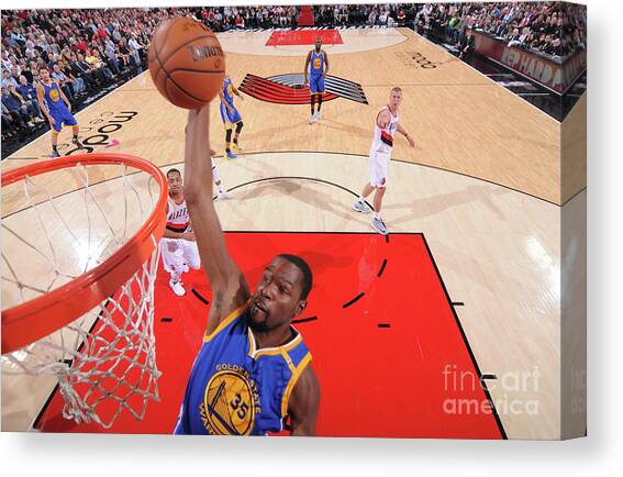 Kevin Durant Canvas Art Print by Sam Forencich