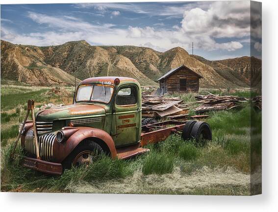 Left the Farm Behind Canvas Art Print by Darren White