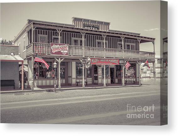 Old style shopping Canvas Art Print by Darrell Foster
