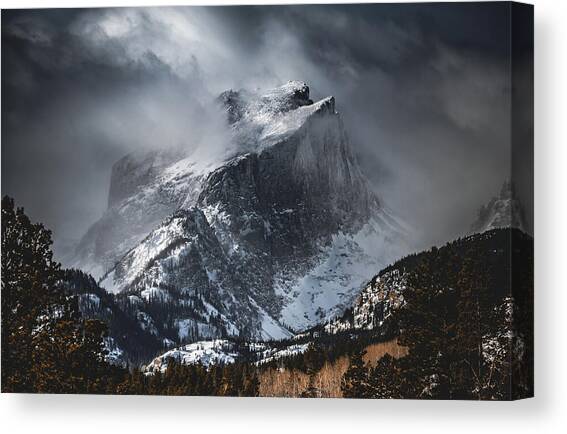 Rugged Rockies Canvas Art Print by Christopher Thomas