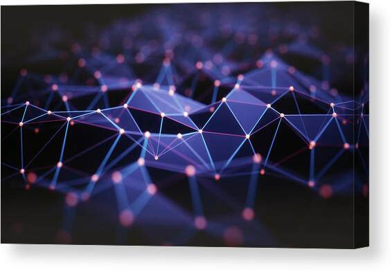 Connecting Lines #15 Canvas Art Print by Science Photo Library