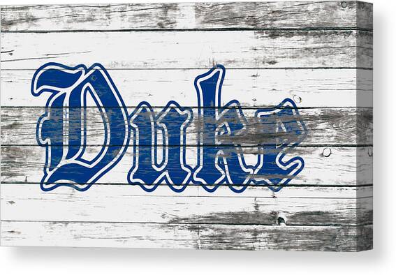 The Duke Blue Devils 1c Canvas Art Print by Brian Reaves