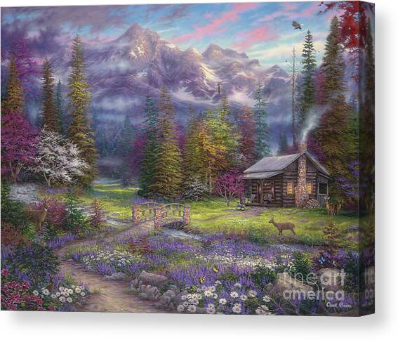 Inspiration of Spring Meadows Canvas Art Print by Chuck Pinson