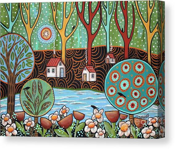 Lakeside1 Canvas Art Print by Karla Gerard