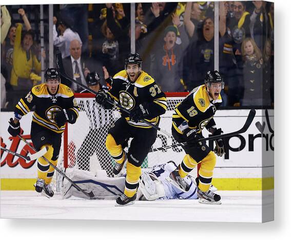 Toronto Maple Leafs V Boston Bruins - Canvas Art Print by Jared Wickerham