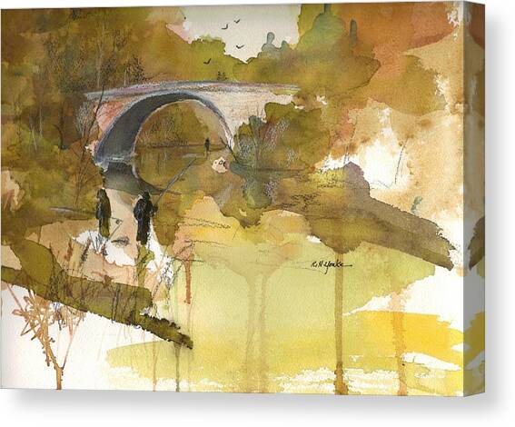 Trout Season Canvas Art Print by Robert Yonke