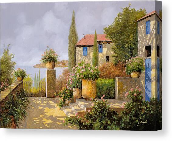 Uno Sguardo Sul Mare Canvas Art Print by Guido Borelli