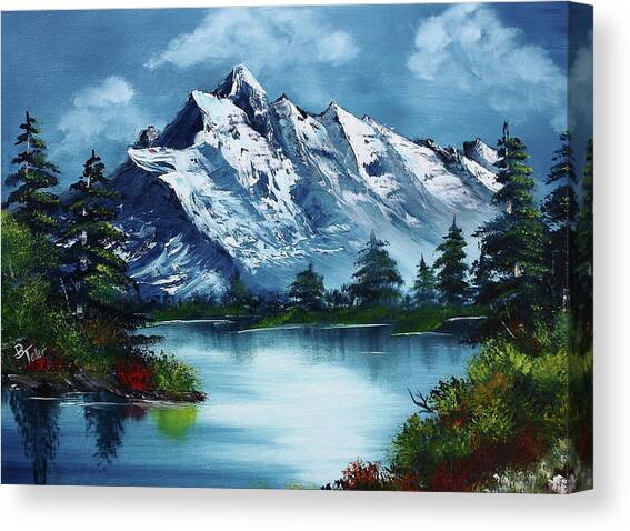 Take A Breath Canvas Art Print by Barbara Teller