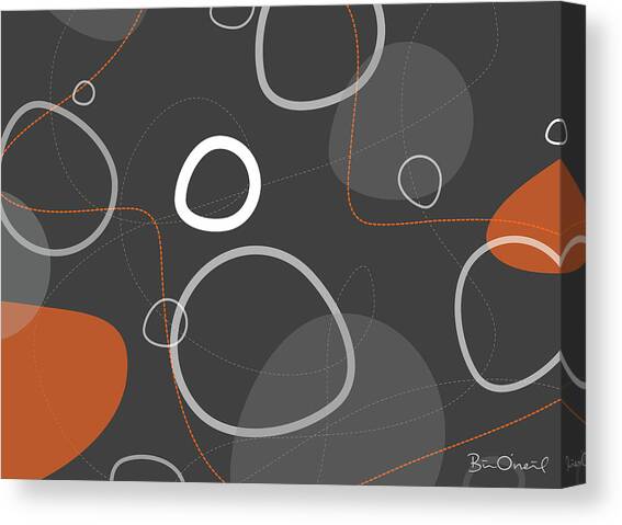 Adakame - Atomic Abstract Canvas Art Print by Bill ONeil