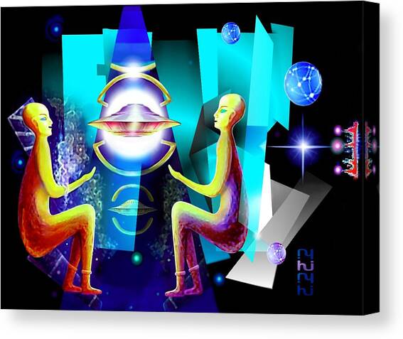 Galactic  Project Canvas Art Print by Hartmut Jager