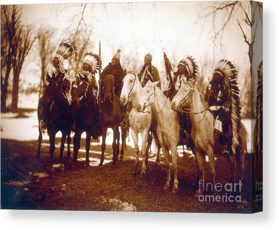 Native American Indian Tribal Leaders Canvas Art Print by Science Source