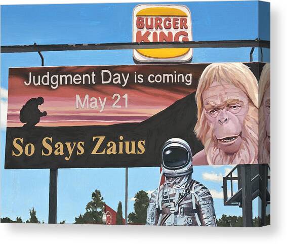 So Says Zaius Canvas Art Print by Scott Listfield