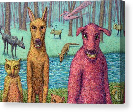 The Untamed Return Canvas Art Print by James W Johnson