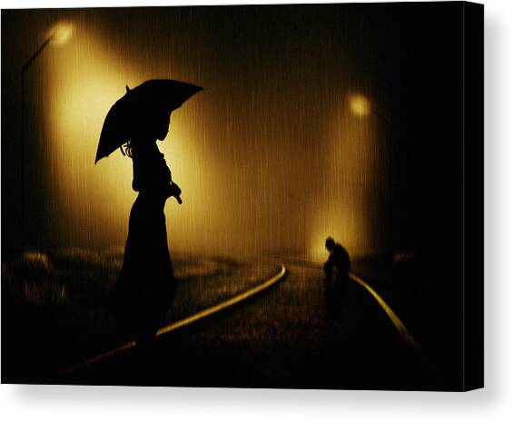 Rainy Memory Canvas Art Print by Djeff Act