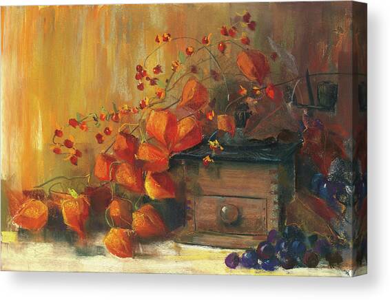 Chinese Lanterns Canvas Art Print by Carol Rowan