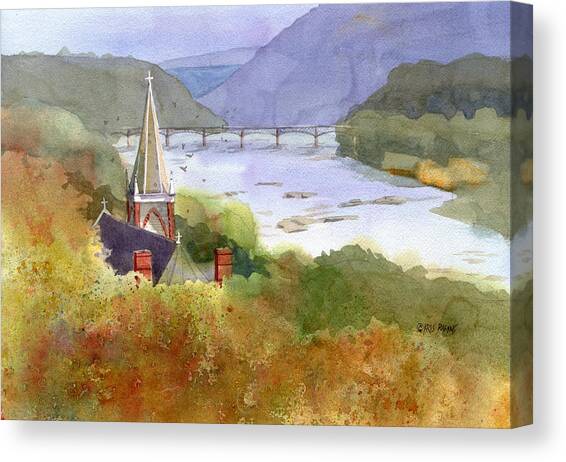 Jeffersons View Canvas Art Print by Kris Parins