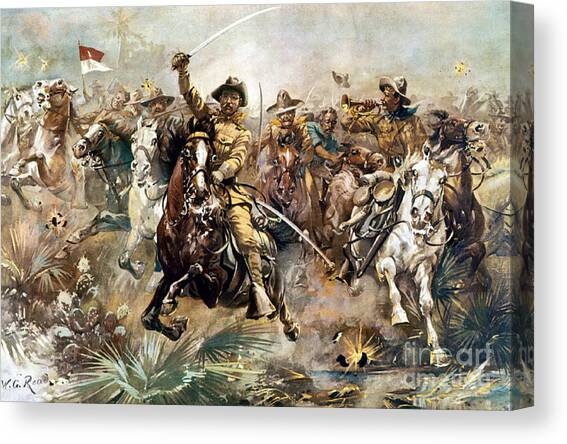 Battle Of San Juan Hill, 1898 Canvas Art Print by Science Source