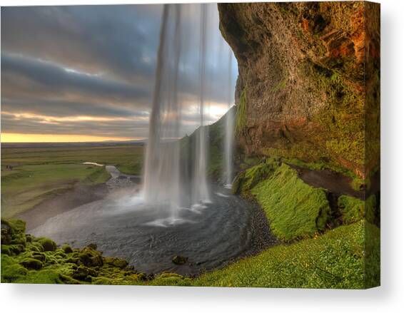 The Curtrain Canvas Art Print by Amnon Eichelberg