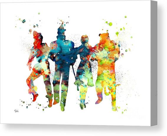 Wizard of OZ Canvas Art Print by Watercolor Girl
