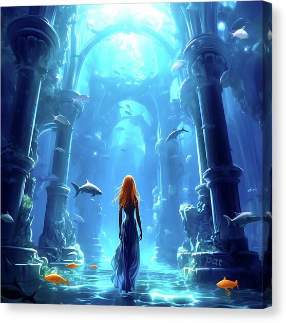 Memories of Atlantis Canvas Art Print by Patrick Reiner