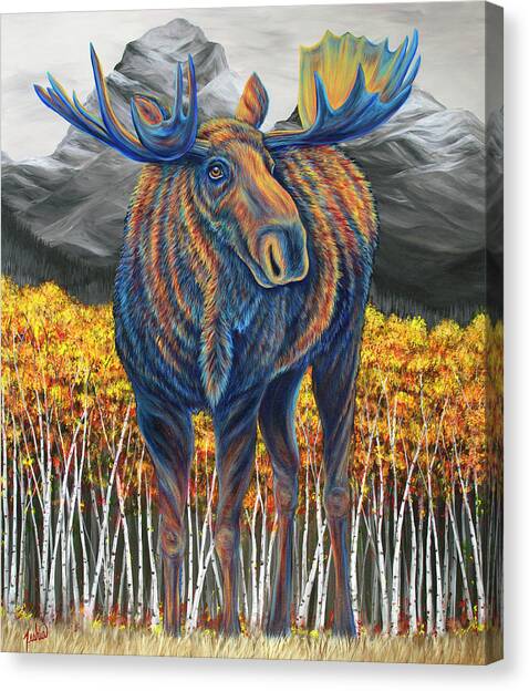 Legend of the Fall Canvas Art Print by Teshia Art