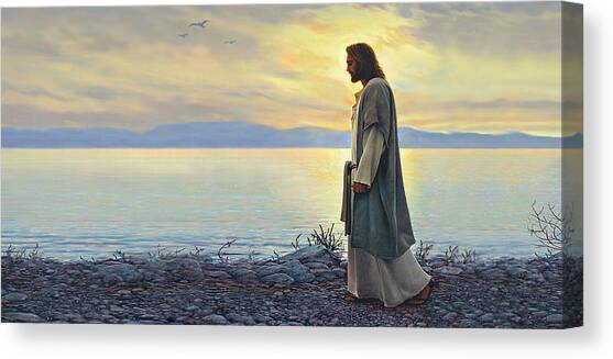 Walk With Me Canvas Art Print by Greg Olsen