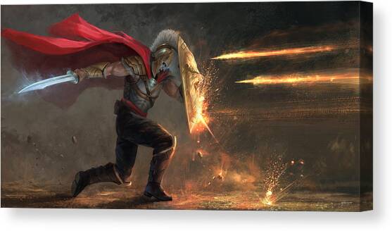 Shield Of Faith Canvas Art Print by Steve Goad