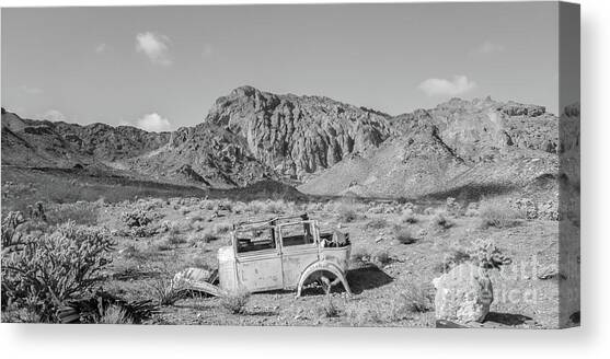 Parked out West Canvas Art Print by Darrell Foster