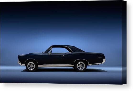 Classic Black Muscle Car Canvas Print