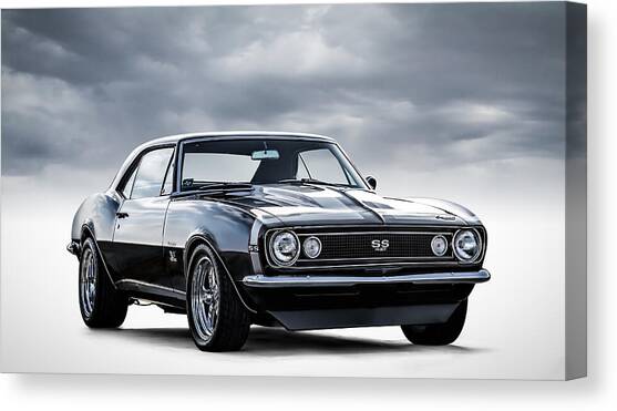 Classic Black Chevrolet Camaro Canvas Print