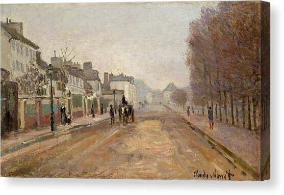 Boulevard Heloise, Argenteuil Canvas Art Print by Claude Monet