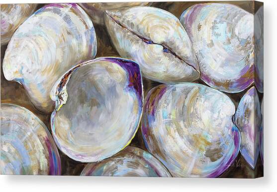 Clambake Cluster Canvas Art Print by Jeanette Vertentes