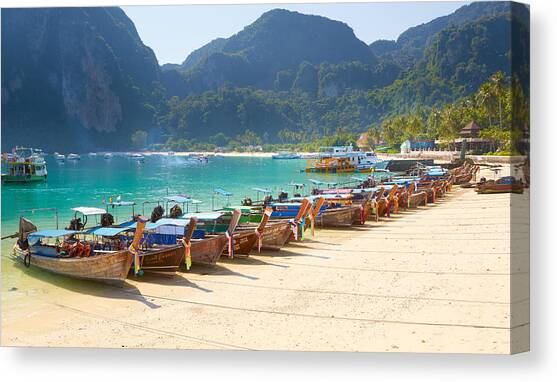 Thailand - Phi Phi Island, Phang Nga Canvas Art Print by Jan Wlodarczyk