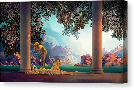 Daybreak by Maxfield Parrish 1922 Canvas Art Print by Maxfield Parrish