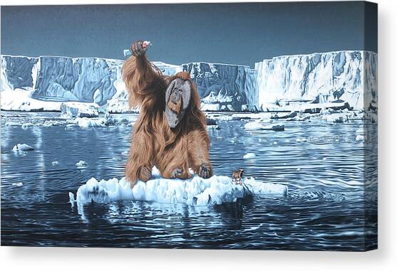 Toothpaste Cannot Go Back In The Tube Canvas Art Print by Stephen Hall