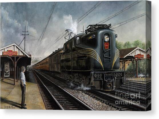 Mainline Memories Canvas Art Print by David Mittner