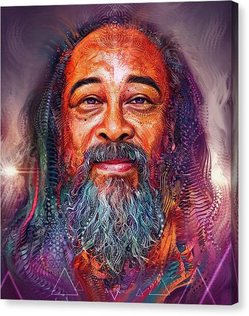 Mooji's Enlightened Portrait Canvas Print
