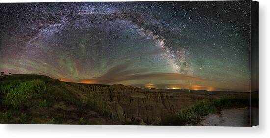 Pinnacles Overlook at Night Canvas Art Print by Aaron J Groen