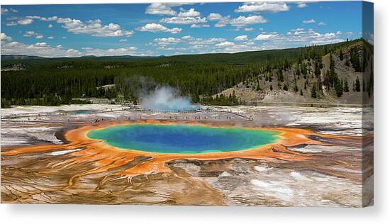 Grand Prismatic Spring #1 Canvas Art Print by By Sathish Jothikumar