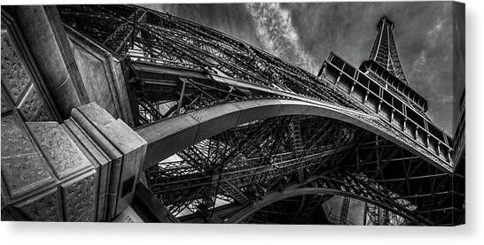 Eiffel Tower Panorama Canvas Art Print by Serge Ramelli