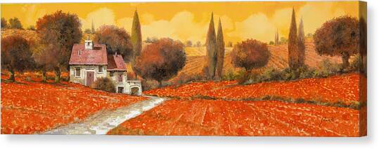 il fuoco della Toscana Canvas Art Print by Guido Borelli
