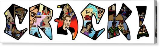 CRACK from the Modern Mythose Series Canvas Art Print by Christopher W Weeks